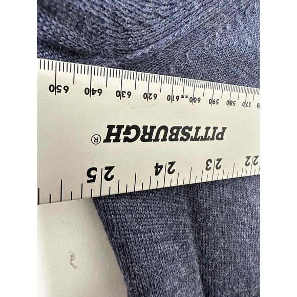 Banana Republic Sweater Mens  XL Blue Crewneck Long Sleeve Merino Wool Knit Soft - Picture 4 of 6